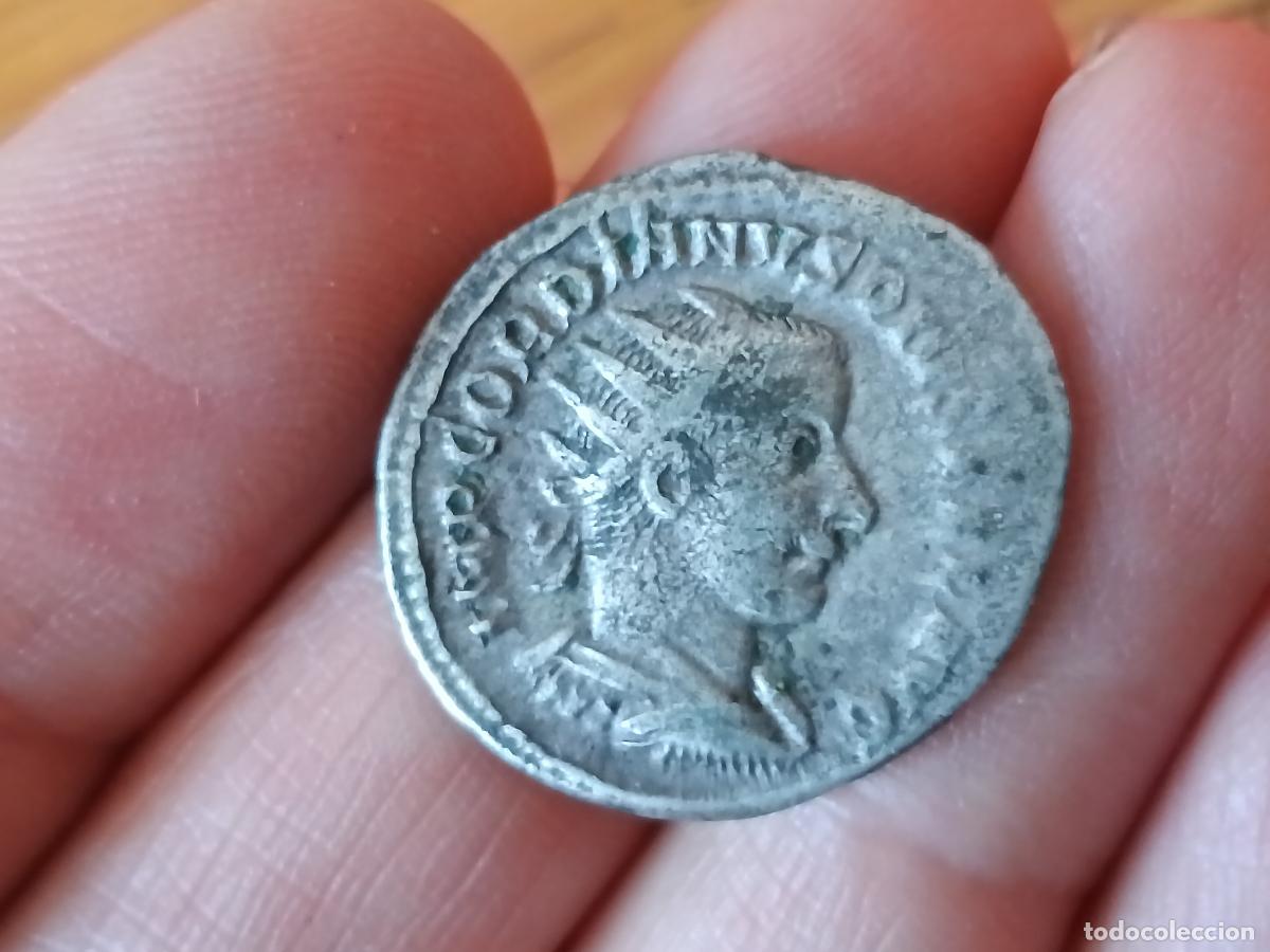Monedas Imperio Romano: Antoniniano de plata de Gordiano III