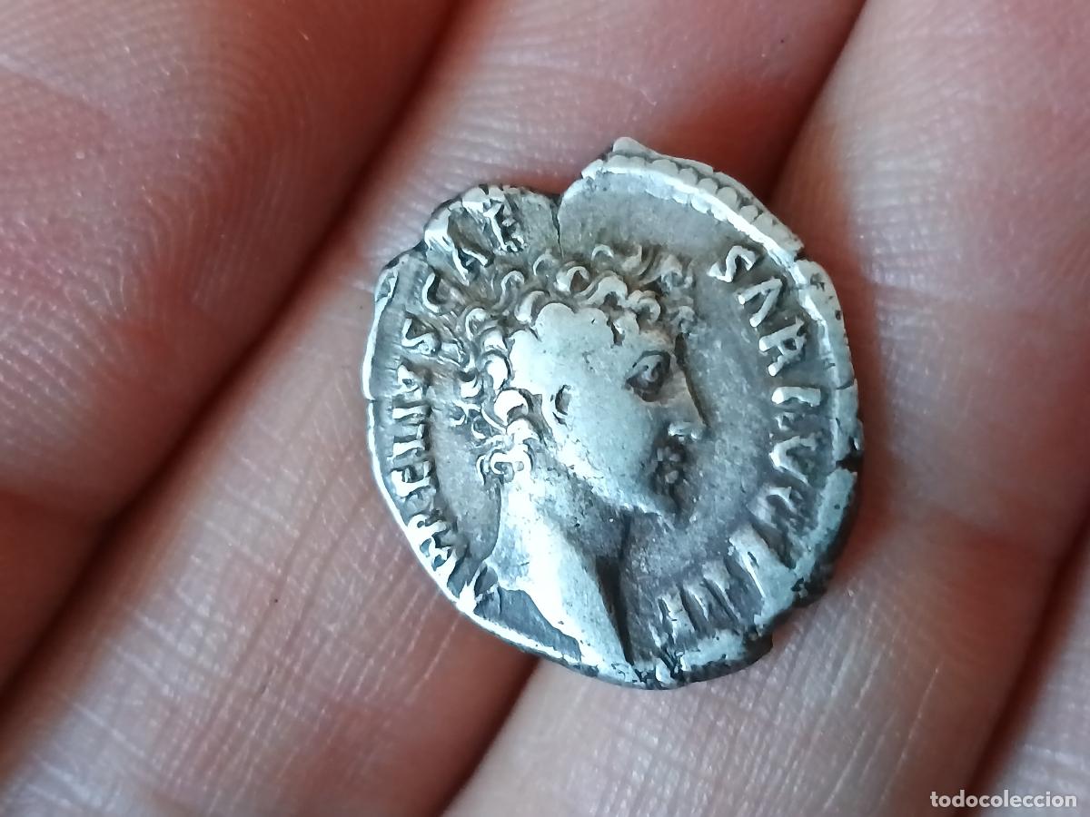 Monedas Imperio Romano: Denario de plata maciza de Marco Aurelio