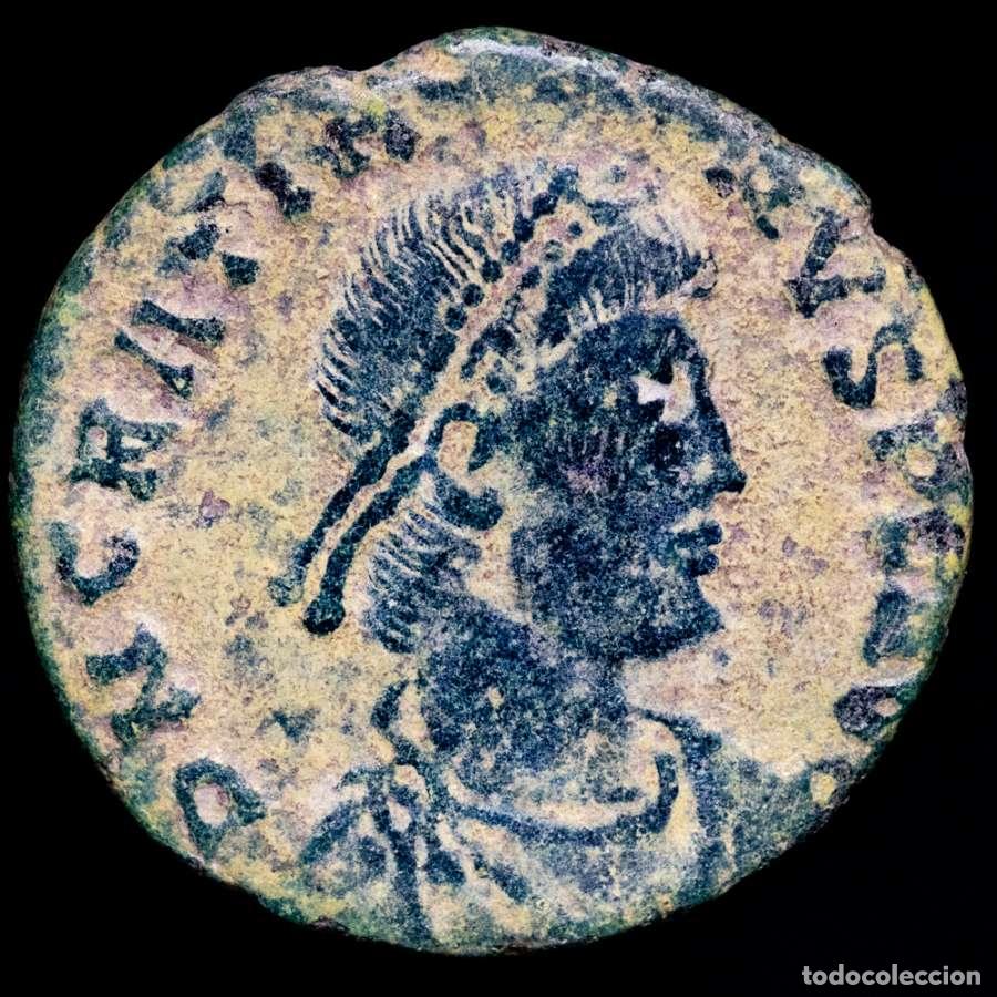 Monedas Imperio Romano: Graciano Maiorina de Lugdunum REPARATIO REIPVB S / LVGS