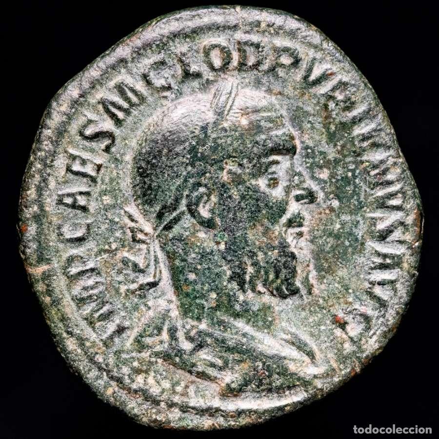 Monedas Imperio Romano: Pupieno, Roma, 238 d.C. Sestercio - LIBERALITAS AVGVSTORVM
