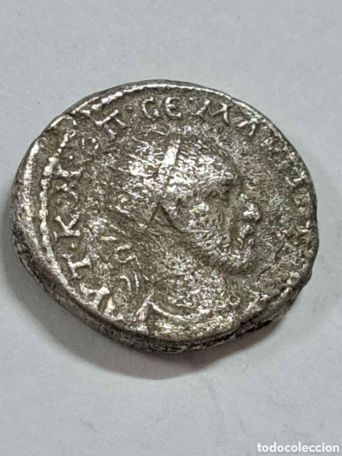 Moedas Imp&eacute;rio Romano: Tetradracma de plata del emperador Macrinus acu&ntilde;ada en Siria a&ntilde;o 217-218
