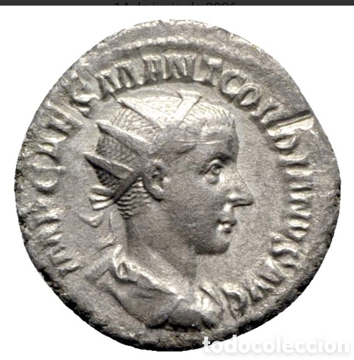 Monedas Imperio Romano: Gordiano III (238-244). Antoniniano de plata (22 mm, 4,30 g, 12 h). Roma,