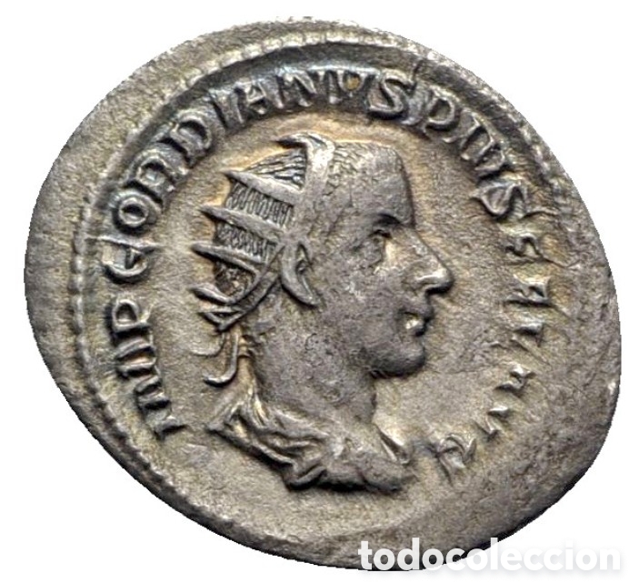 Monedas Imperio Romano: Gordiano III (238-244). Antoniniano de plata (24 mm, 3,79 g, 11 h). Roma AR