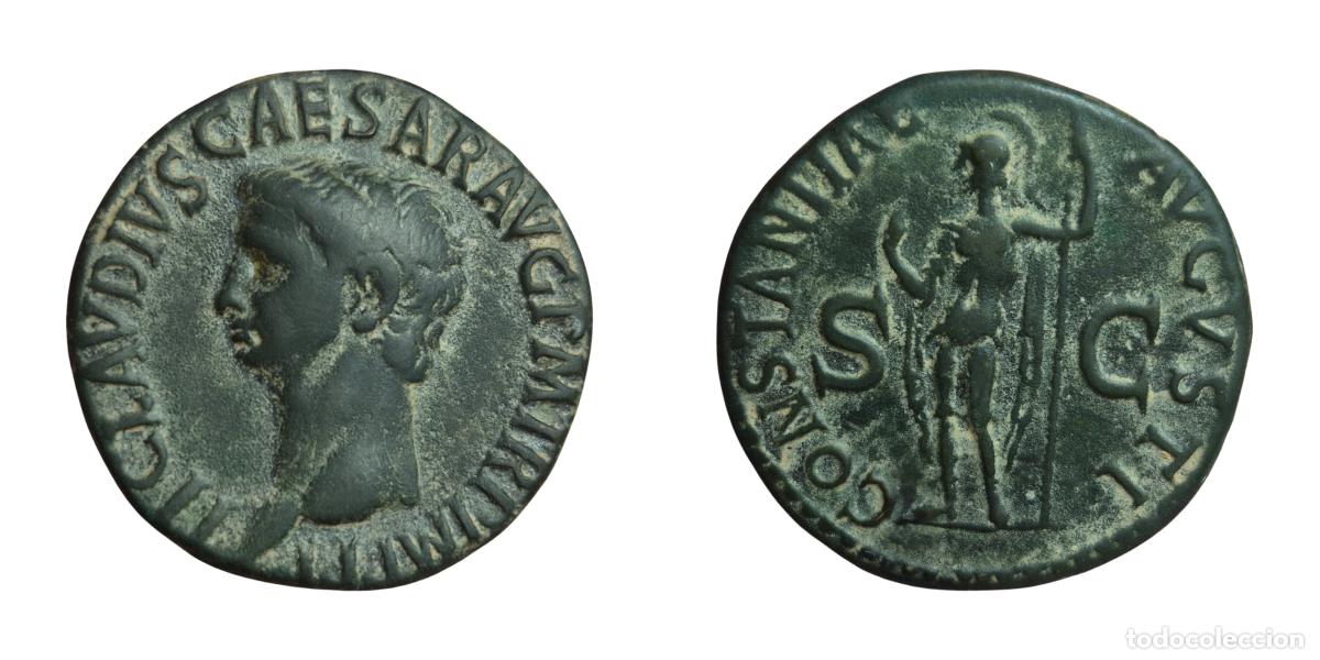 Monedas Imperio romano: NT/ EXCELENTE AS CLAUDIO REV. CONSTANTIAE (A935) - Foto 7