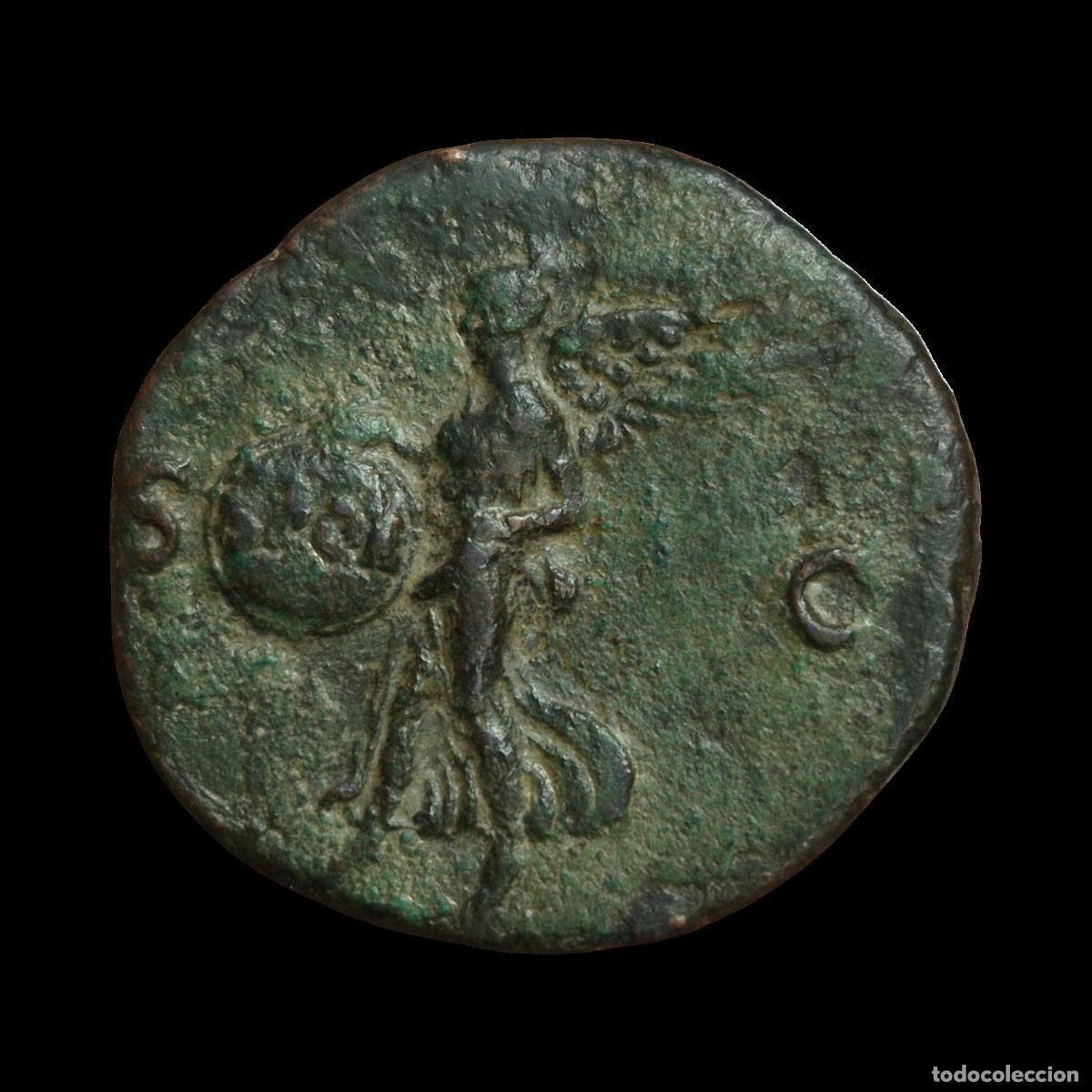 Monedas Imperio romano: NT/ AS NERON REV. VICTORIA (A1097) - Foto 2