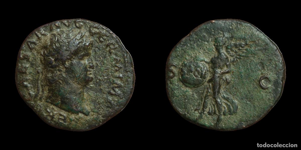 Monedas Imperio romano: NT/ AS NERON REV. VICTORIA (A1097) - Foto 3