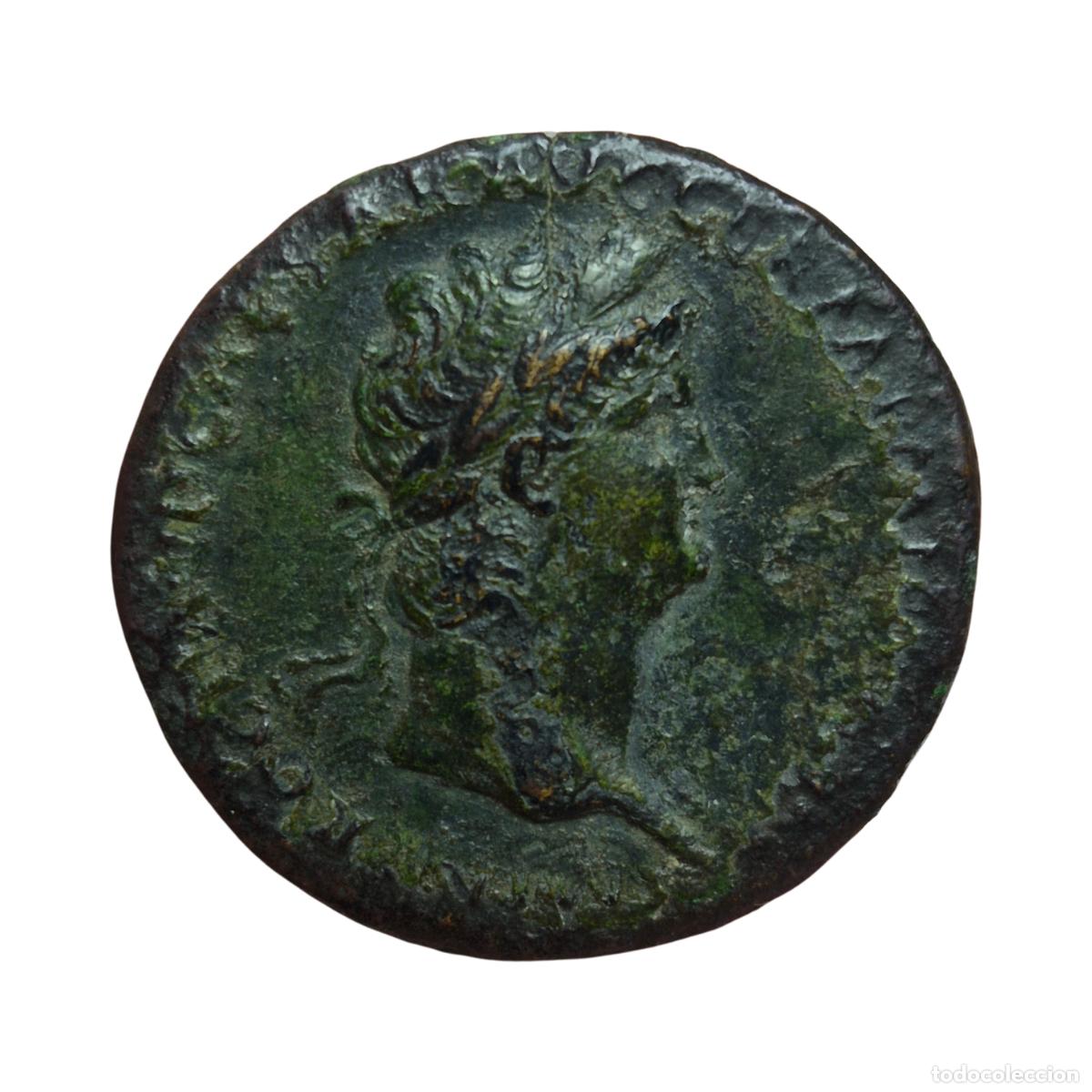 Monedas Imperio Romano: NT/ SESTERCIO NERON REV. LA ROMA A DERECHA MUY RARO (A936)