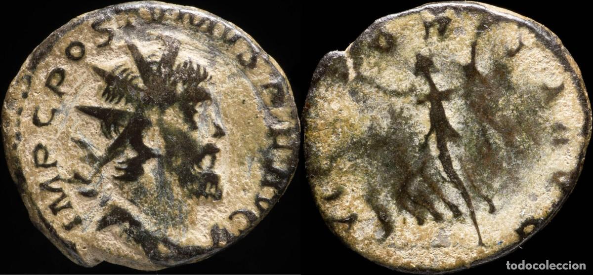 Monedas Imperio Romano: Postumus Antoninianus - VICTORIA AVG - 21 mm / 3.75 gr.