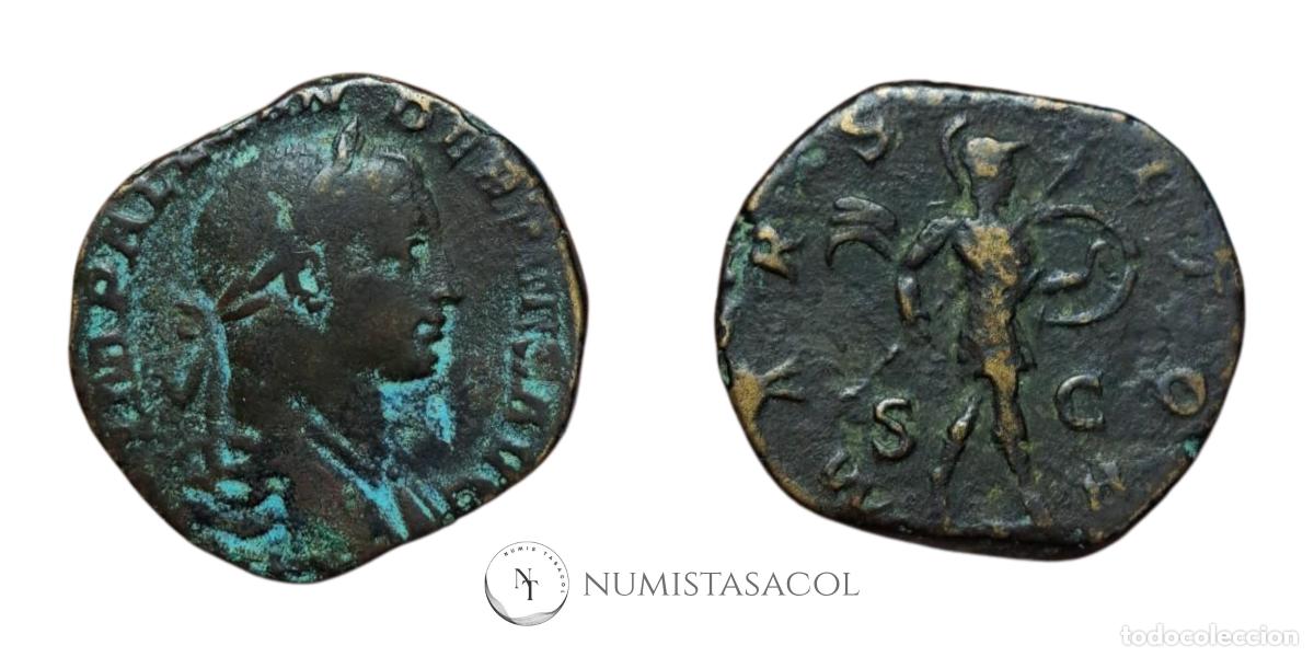 Monedas Imperio romano: NT/ BUEN SESTERCIO ALEJANDRO SEVERO 18,35 GRS (A728) - Foto 3