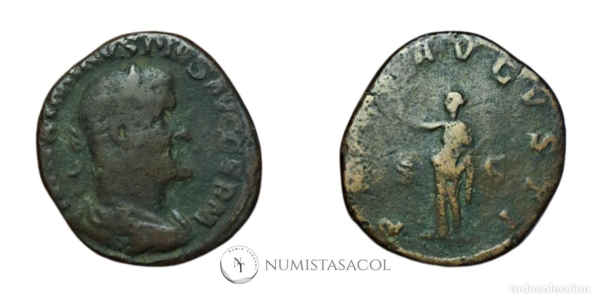 Monedas Imperio romano: NT/ SESTERCIO MAXIMINO 17,42 GRS (A731) - Foto 3