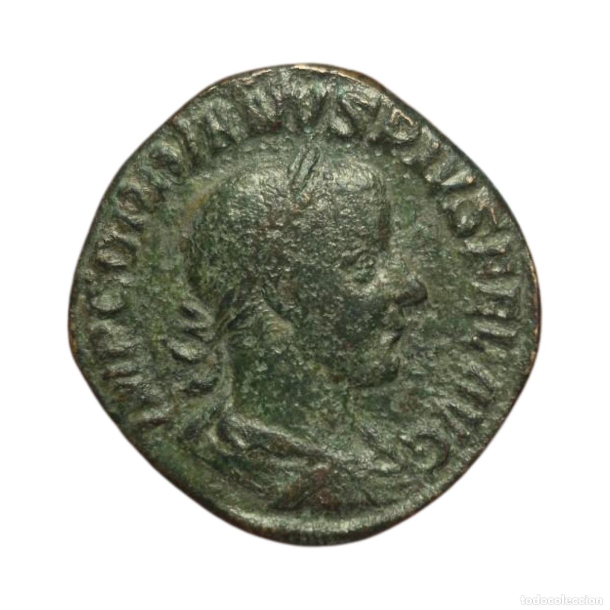 Monedas Imperio romano: NT/ SESTERCIO DE GORDIANO PATINA VERDE 20,47 GRS (A767)