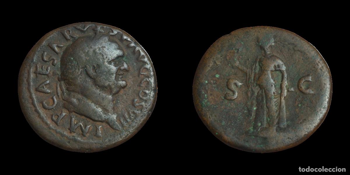 Monedas Imperio romano: NT/ AS VESPASIANO REV. SPES (A1103) - Foto 3