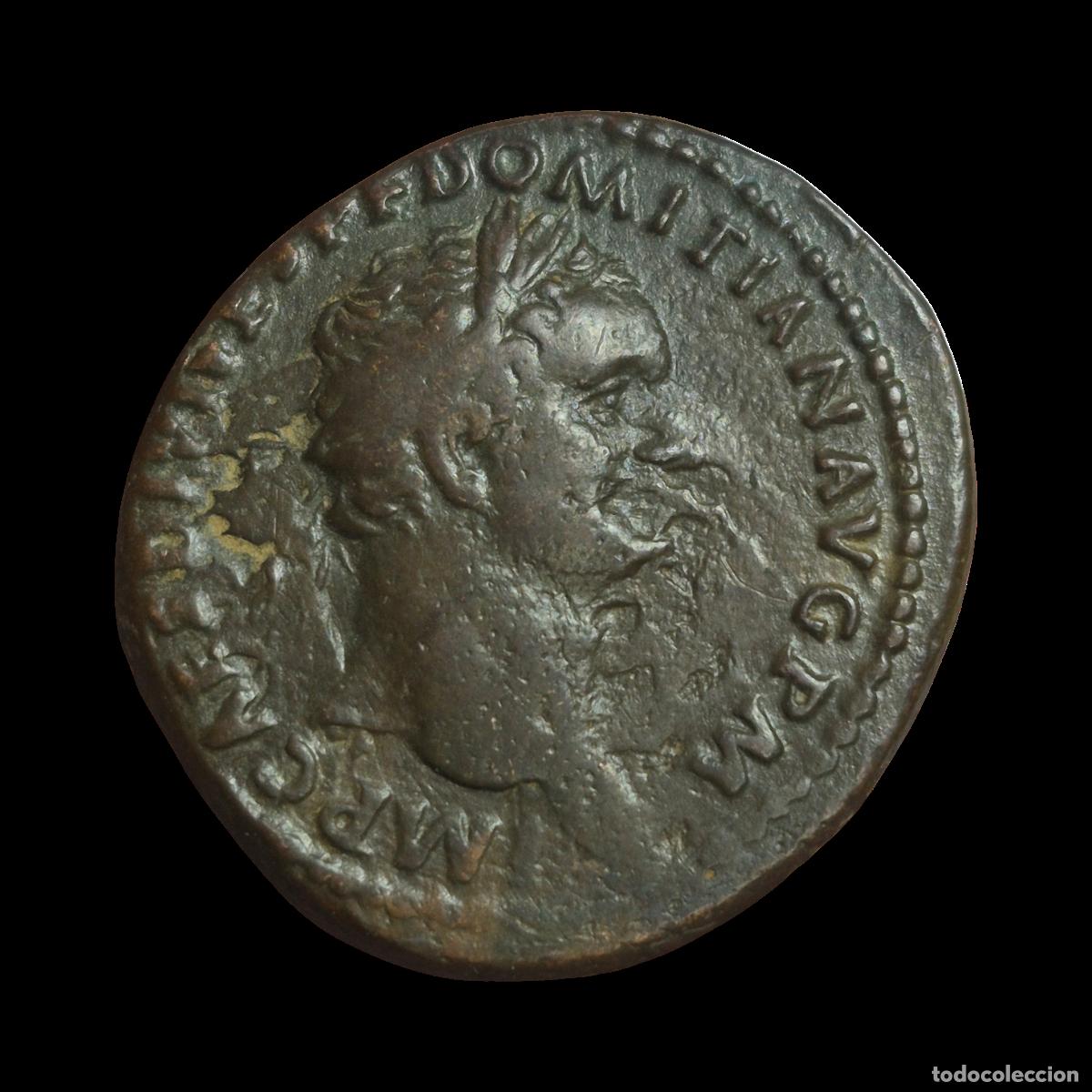 Monedas Imperio Romano: NT/ AS DOMICIANO REV. MINERVA (A1111)