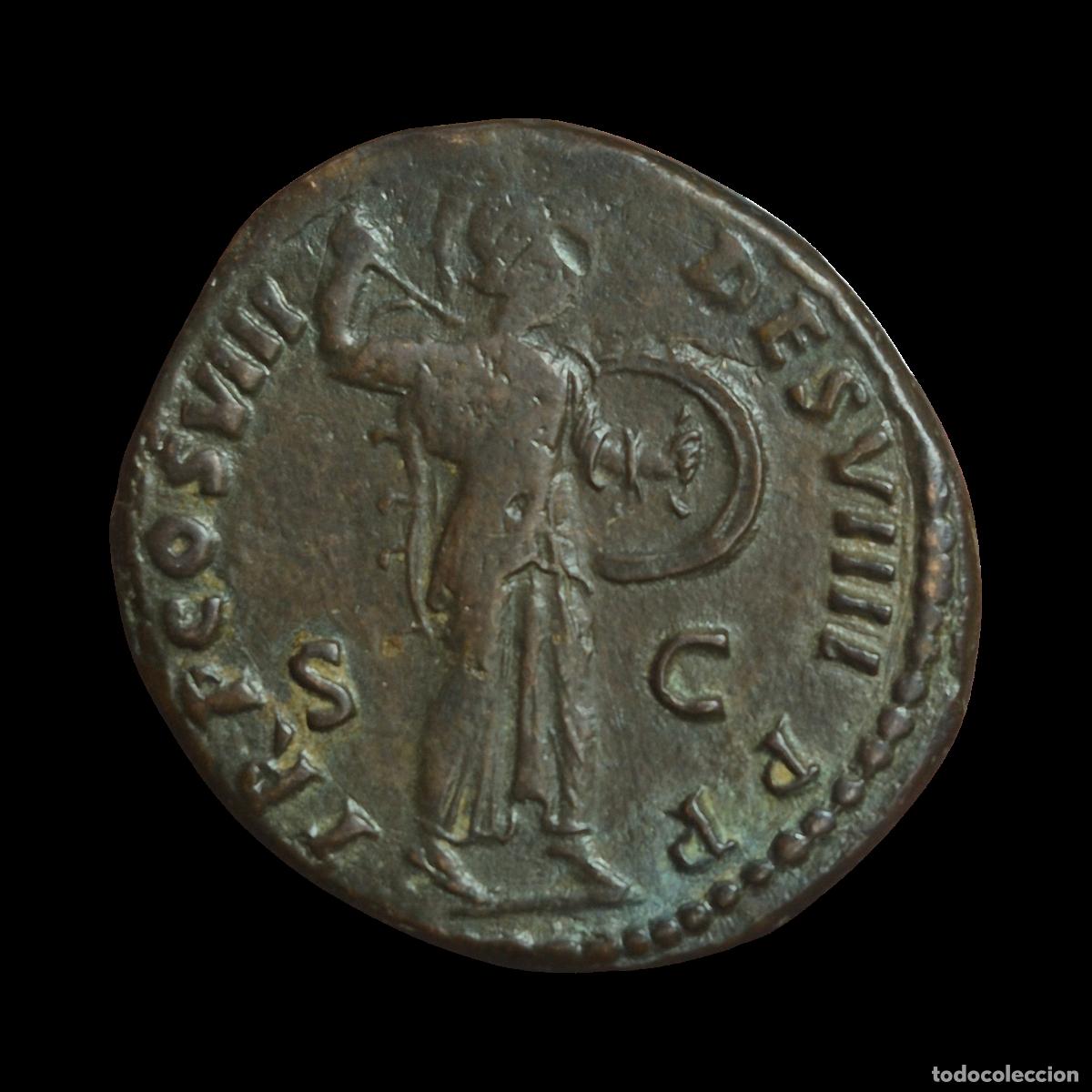 Monedas Imperio romano: NT/ AS DOMICIANO REV. MINERVA (A1111) - Foto 2