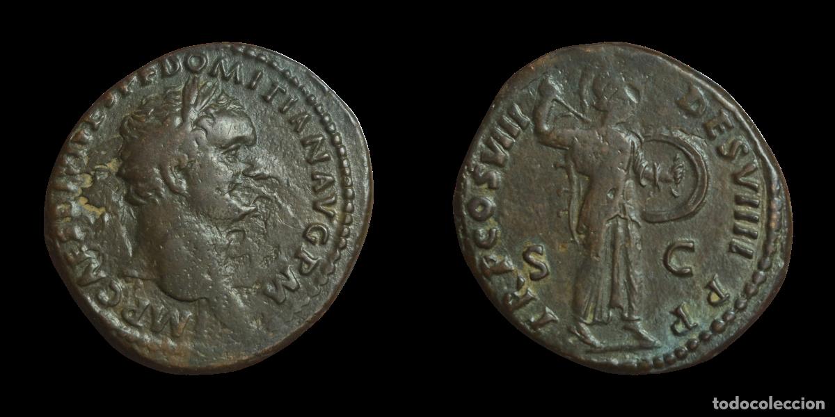 Monedas Imperio romano: NT/ AS DOMICIANO REV. MINERVA (A1111) - Foto 3