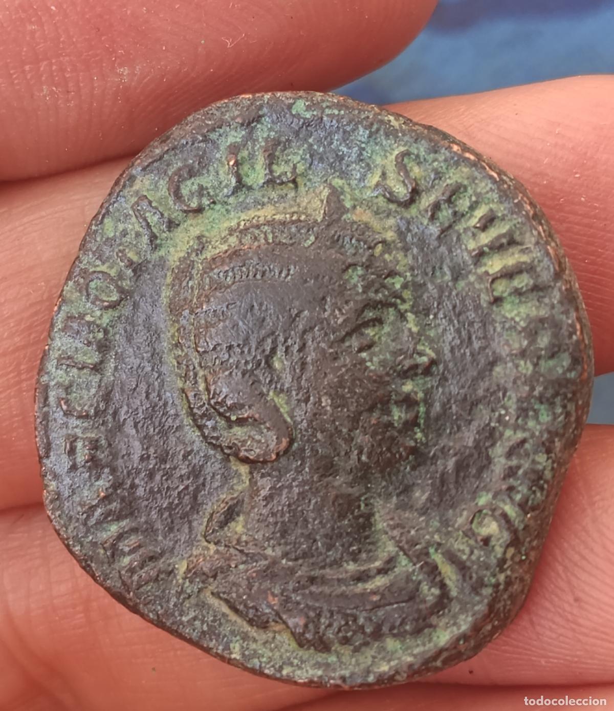 Monedas Imperio Romano: Sestercio de Otacilia Severa
