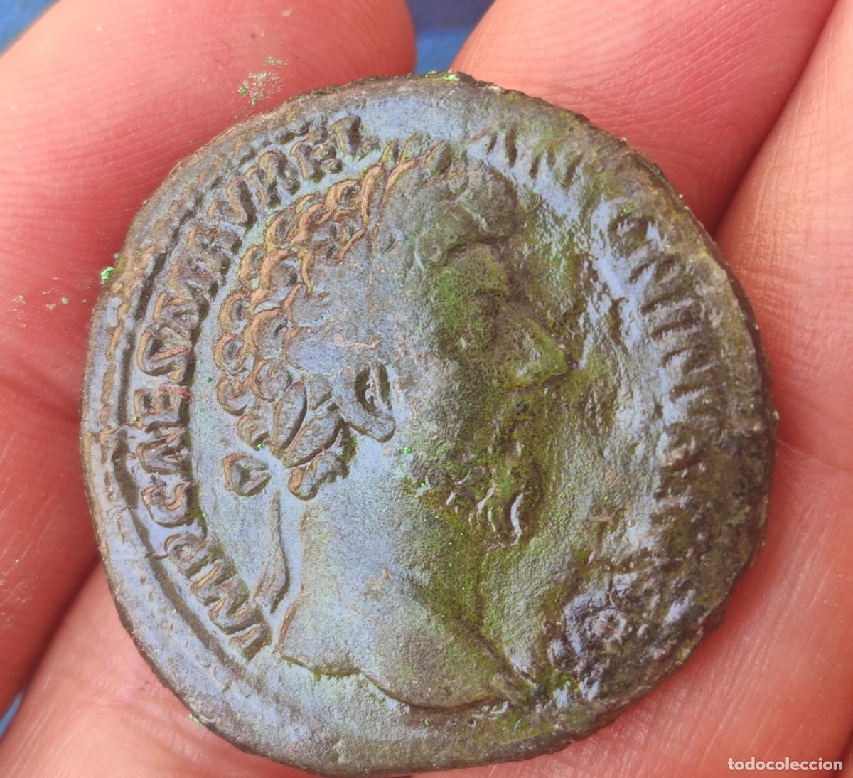 Monedas Imperio Romano: Sestercio de Marco Aurelio