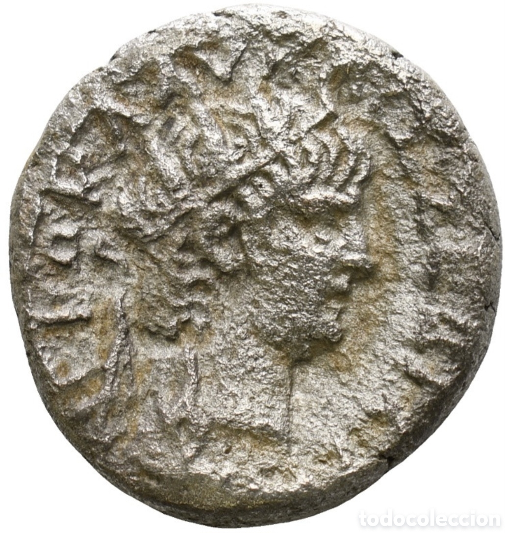 Monedas Imperio Romano: Tetradracma de plata emperador Ner&oacute;n acu&ntilde;ada en Alejandr&iacute;a 63-68 D.c