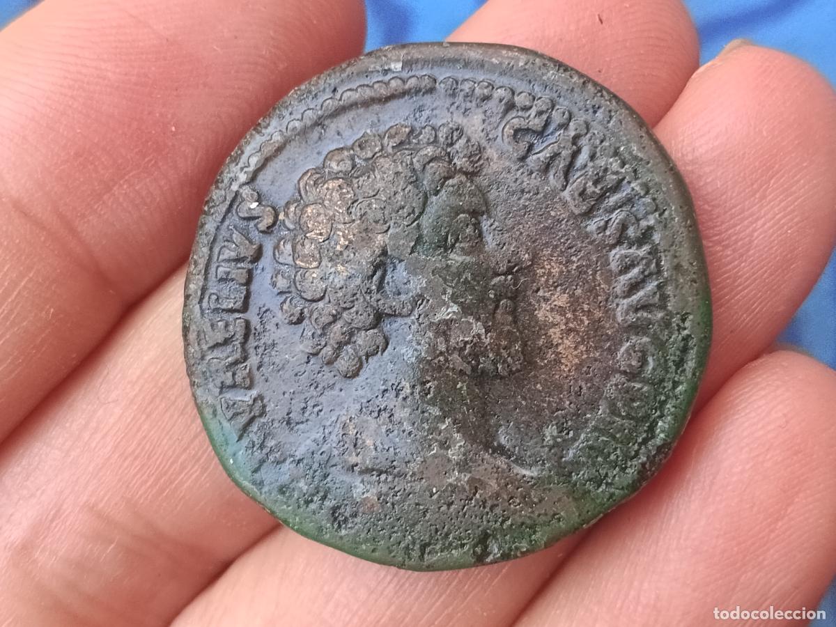 Monedas Imperio Romano: Buen sestercio de Marco Aurelio