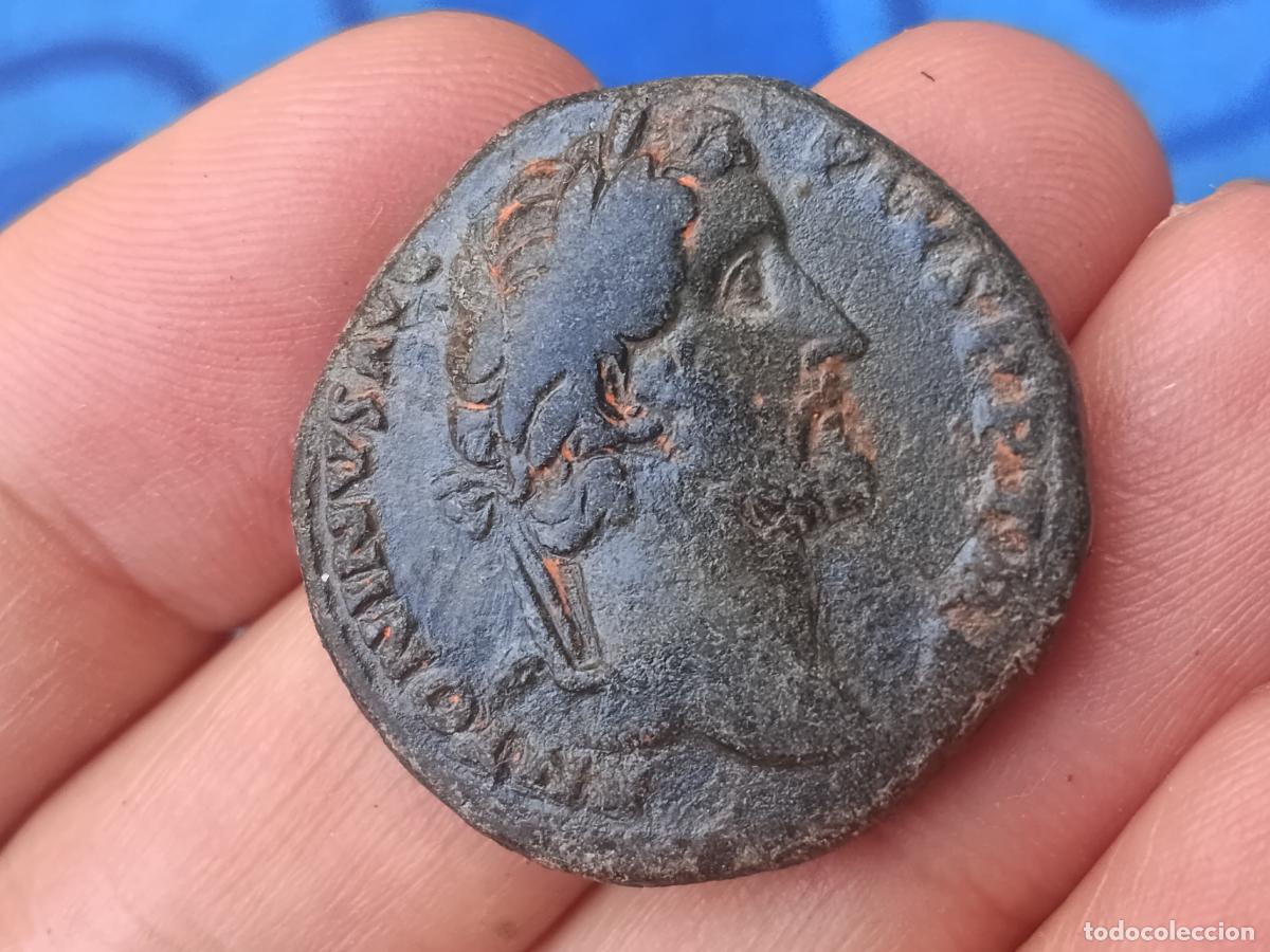 Monedas Imperio Romano: Buen sestercio de Antonino P&iacute;o