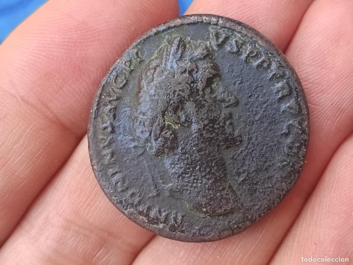Monedas Imperio Romano: Buen sestercio de Antonino P&iacute;o