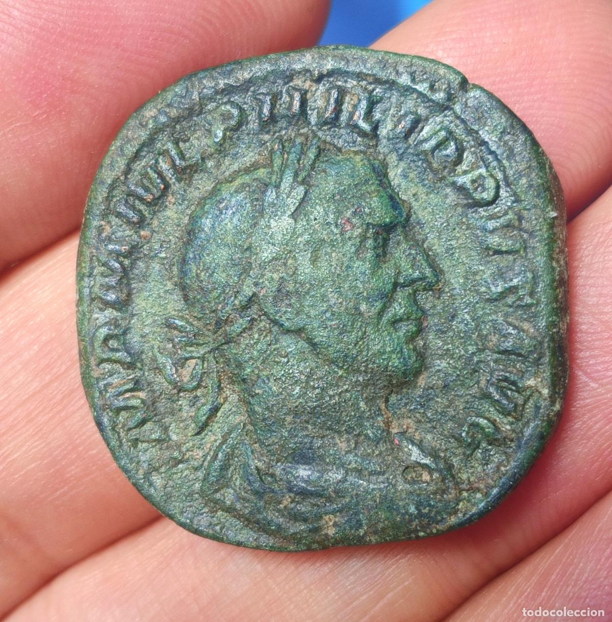 Monedas Imperio Romano: Sestercio romano de Filipo II