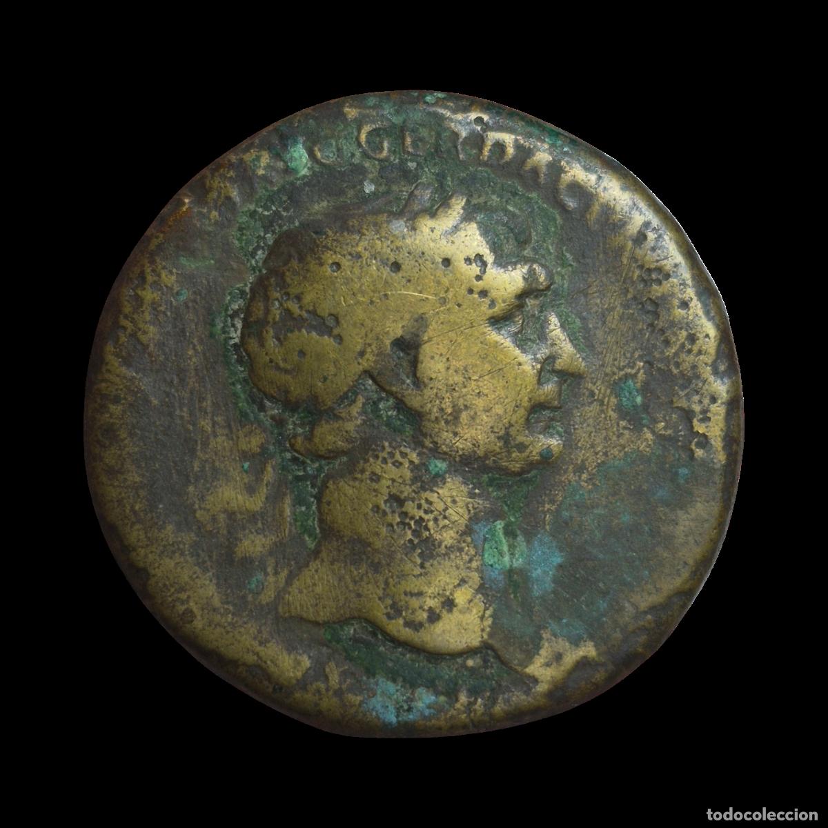 Monedas Imperio Romano: NT/ SESTERCIO TRAJANO REV. DACIA SENTADA (A1117)