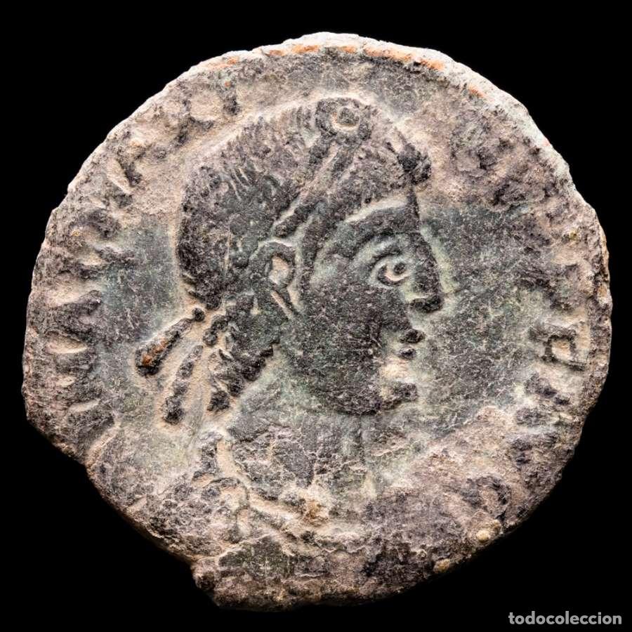 Monedas Imperio Romano: Magno Maximo 383-388 dC. Maiorina, REPARATIO REIPVB (8212)