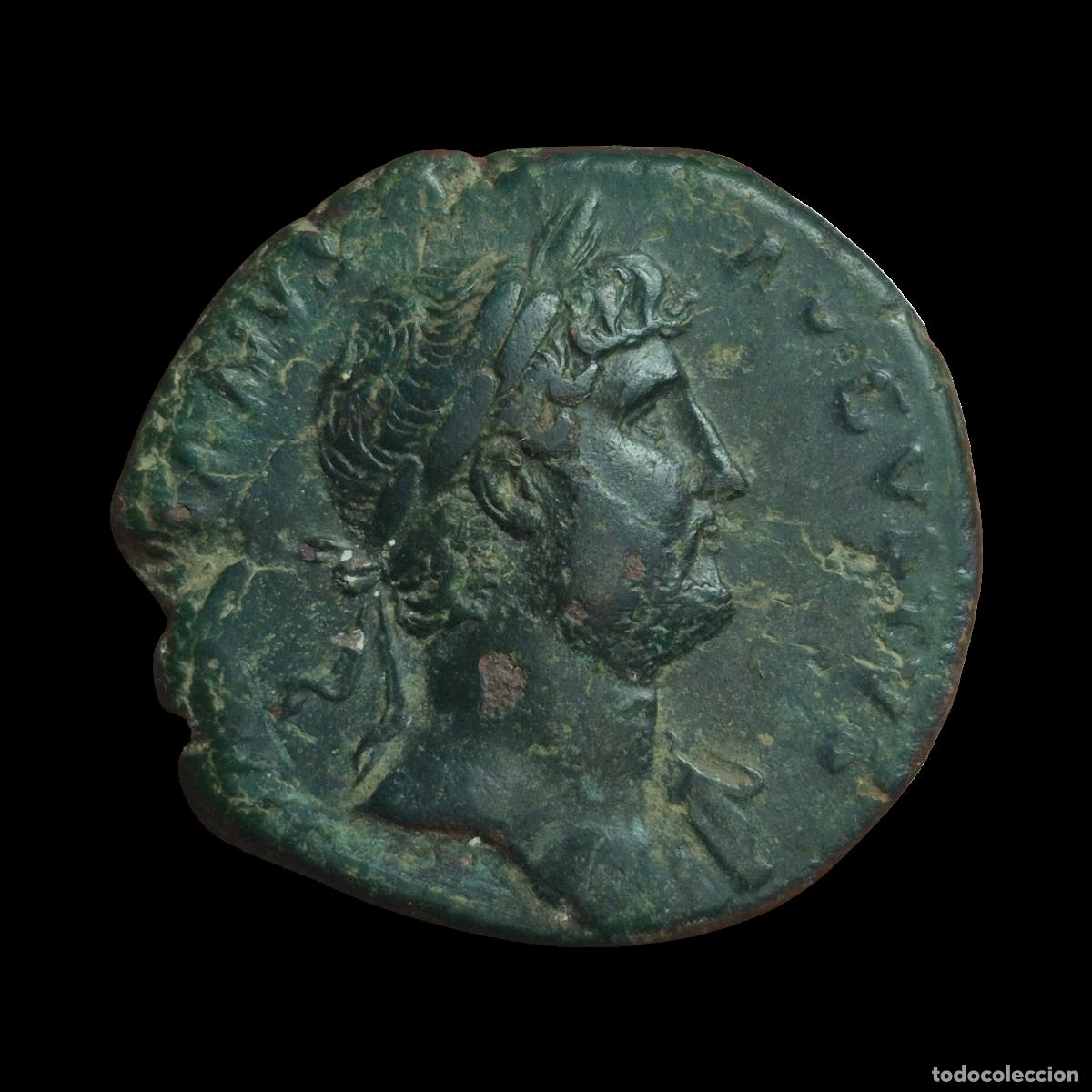 Monedas Imperio Romano: NT/ AS ADRIANO REV. JANO ESTANTE (A1128)