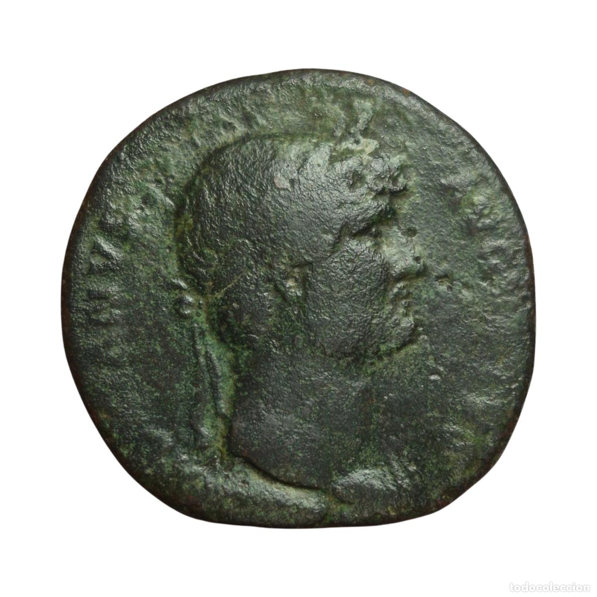 Monedas Imperio Romano: NT/ SESTERCIO ADRIANO REV. EMPERADOR A CABALLO (A1123)