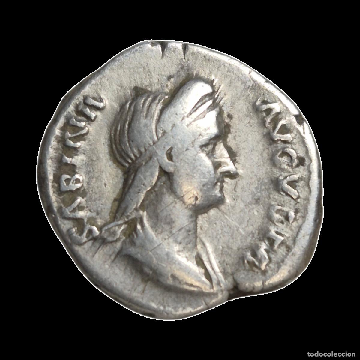 Monedas Imperio Romano: NT/ DENARIO SABINA REV. JUNO ESTANTE (A948)