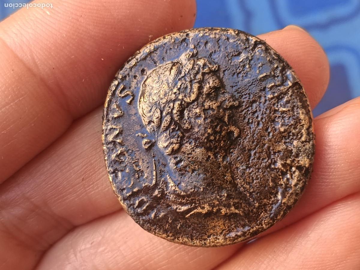 Monedas Imperio Romano: Sestercio de Adriano