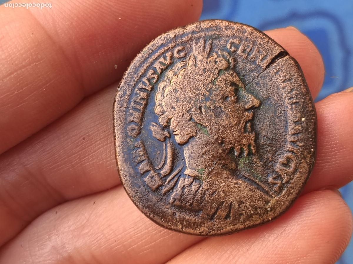 Monedas Imperio Romano: Sestercio de Marco Aurelio