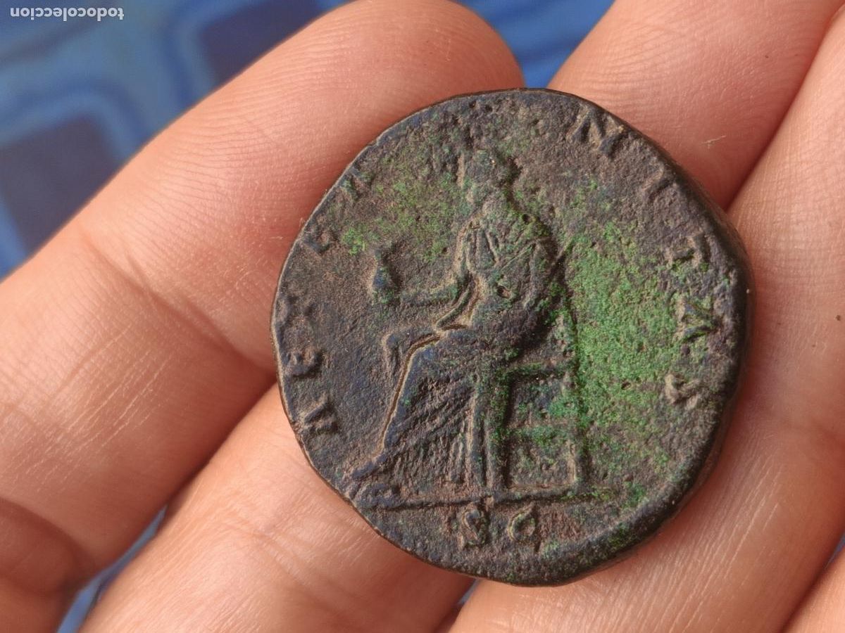 Monedas Imperio Romano: Sestercio de Faustina madre