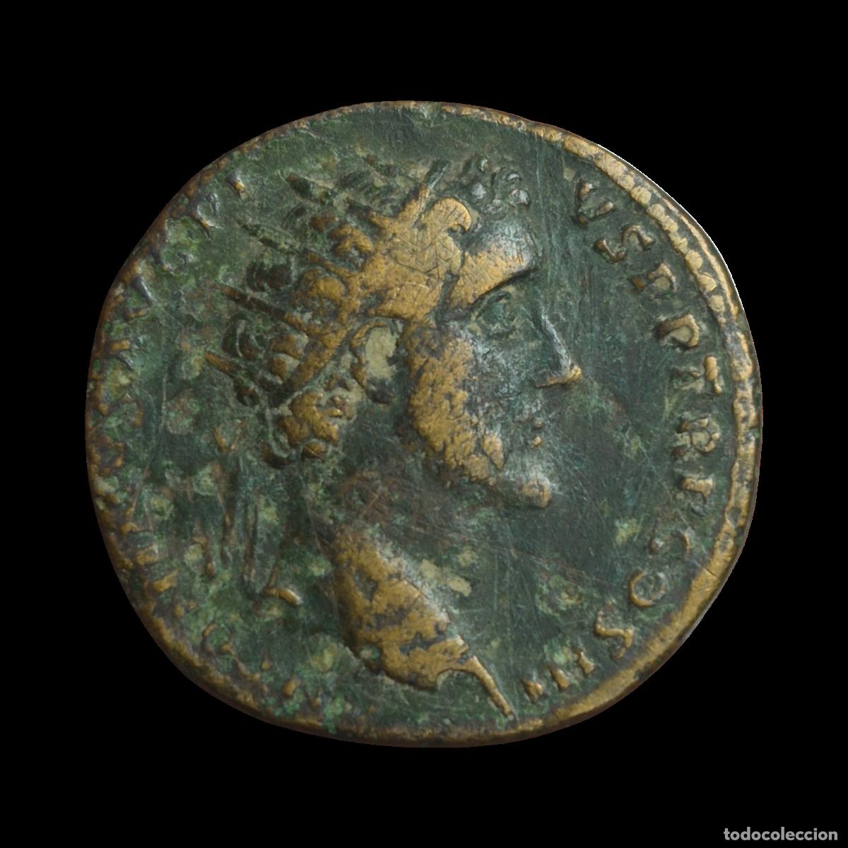 Monedas Imperio Romano: NT/ DUPONDIO ANTONINO PIO REV. FELICITAS ESTANTE (A1132)