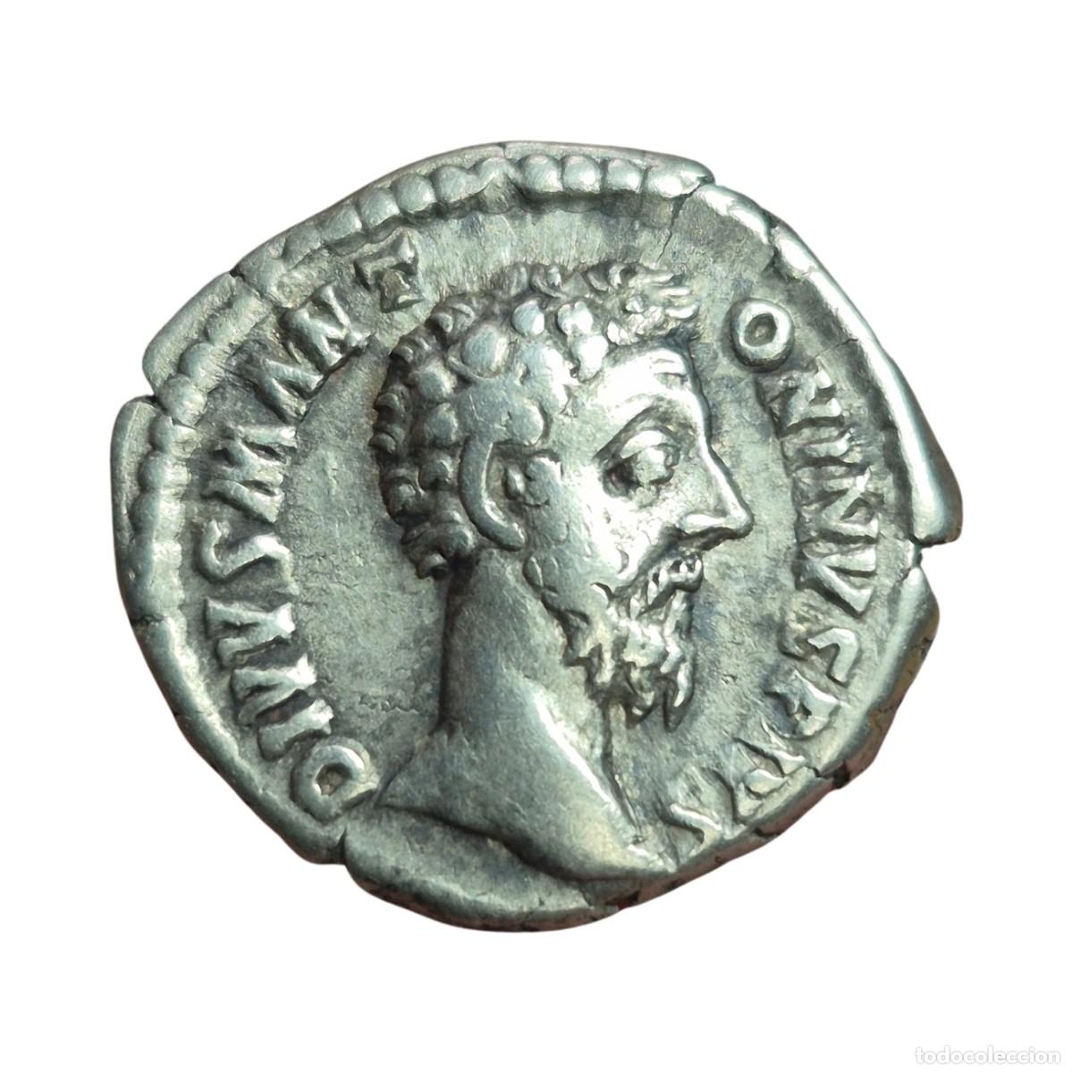 Monedas Imperio Romano: NT/ DENARIO MARCO AURELIO REV. AGUILA ESTANTE (A1134)