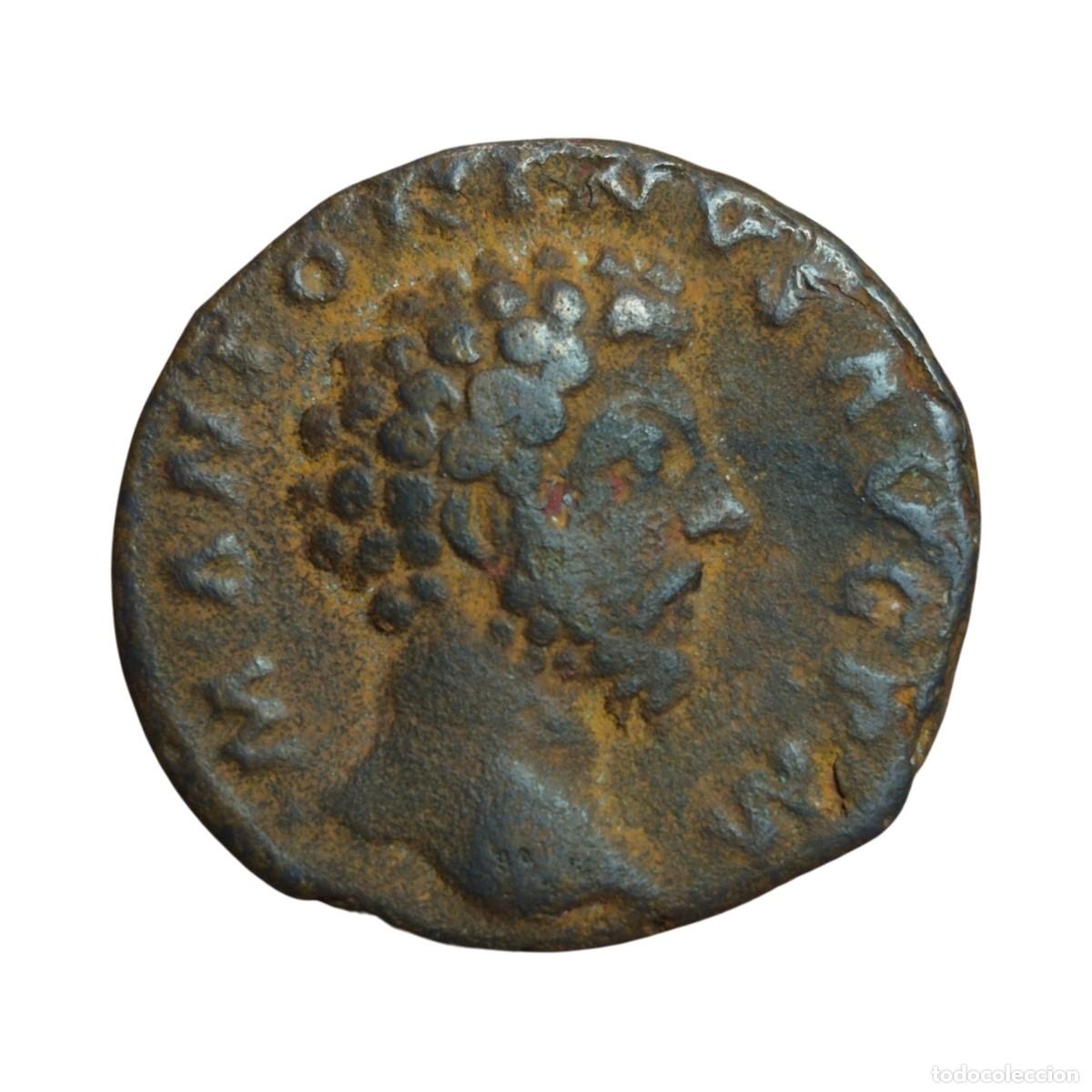Monedas Imperio Romano: NT/ AS MARCO AURELIO REV. VICTORIA (A1140)