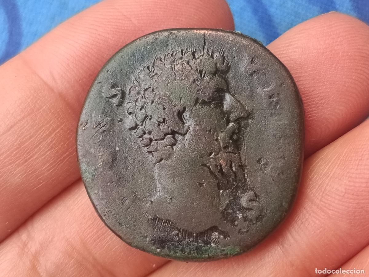 Monedas Imperio Romano: Raro sestercio de Lucio Vero