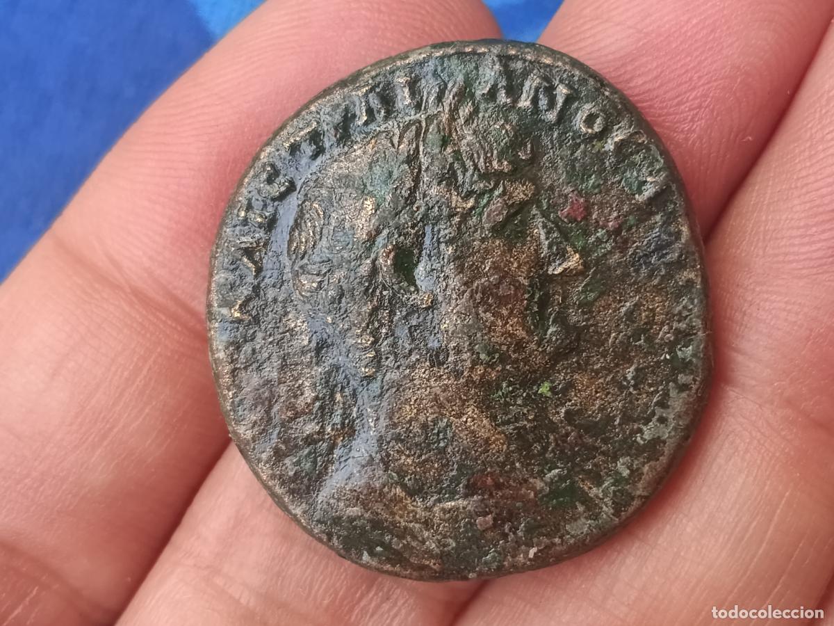 Monedas Imperio Romano: Sestercio de Adriano