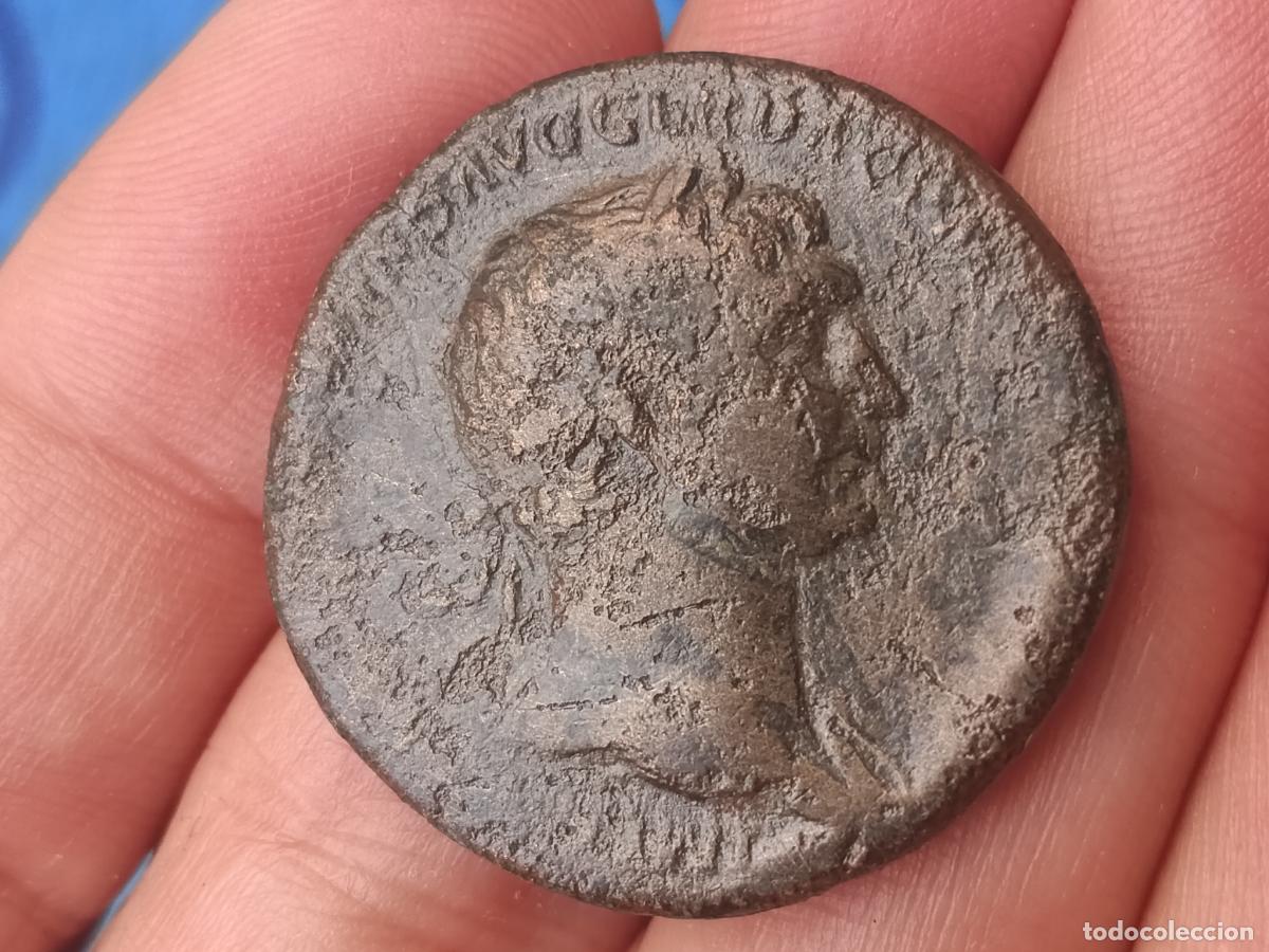 Monedas Imperio Romano: Sestercio de Trajano