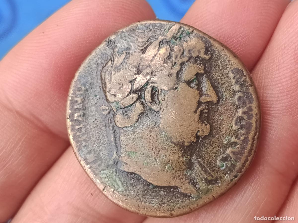 Monedas Imperio Romano: Sestercio de Adriano