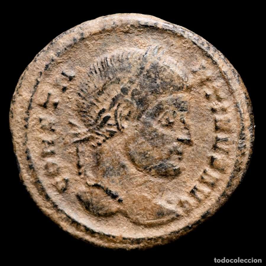 Monedas Imperio Romano: Constantine I (307 - 337 A.D.), bronze follis, Ticinum TT. VOT XX