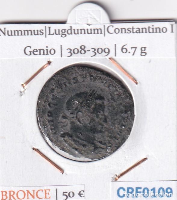 Monedas Imperio Romano: CRF0109 MONEDA NUMMUS LUGDUNUM CONSTANTINO I GENIO 308-309