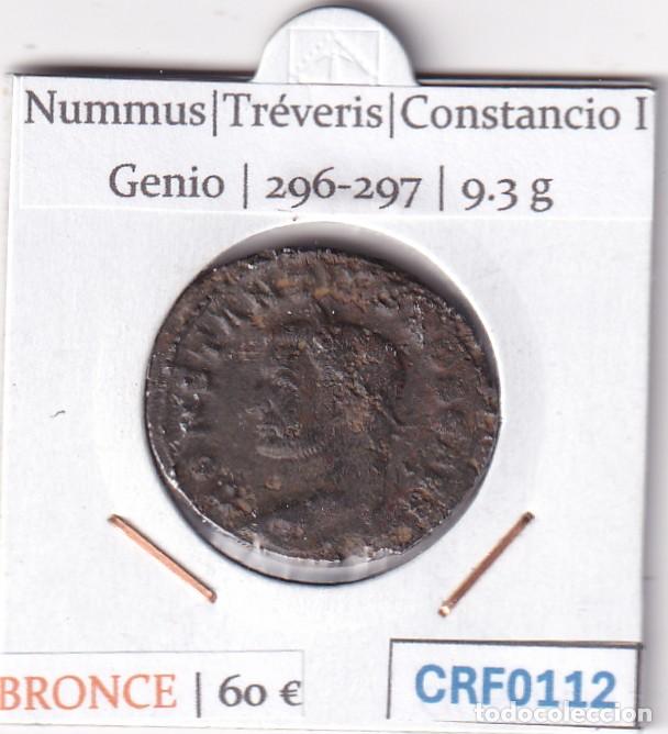 Monedas Imperio Romano: CRF0112 MONEDA NUMMUS TREVERIS CONSTANCIO I GENIO 296-297