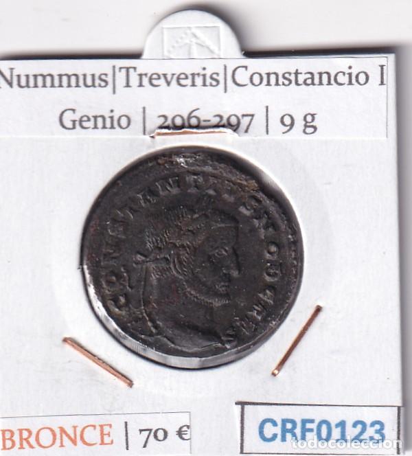 Monedas Imperio Romano: CRF0123 MONEDA NUMMUS TREVERIS CONSTANCIO I GENIO 296-297