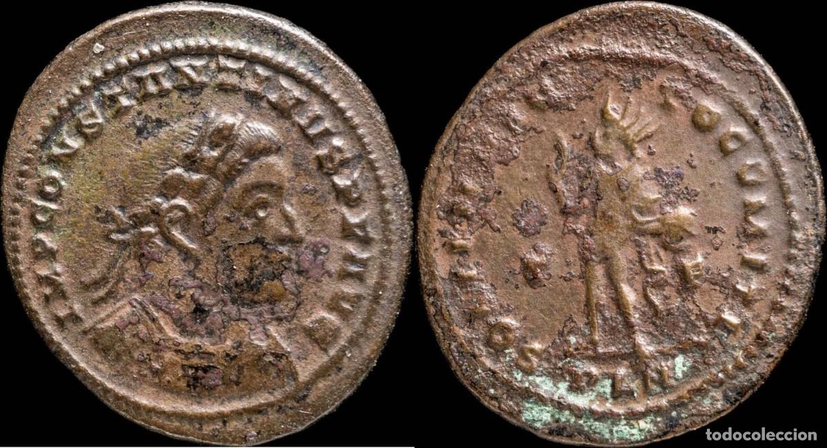 Monete Impero Romano: Constantino - SOLI INVICTO COMITI, Londres - 26 mm / 4.90 gr.