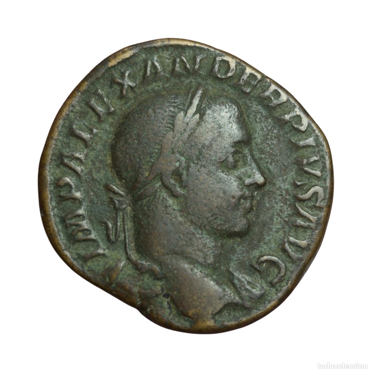 Monedas Imperio Romano: NT/ SESTERCIO ALEJANDRO SEVERO REV. SPES ESTANTE (A1158)