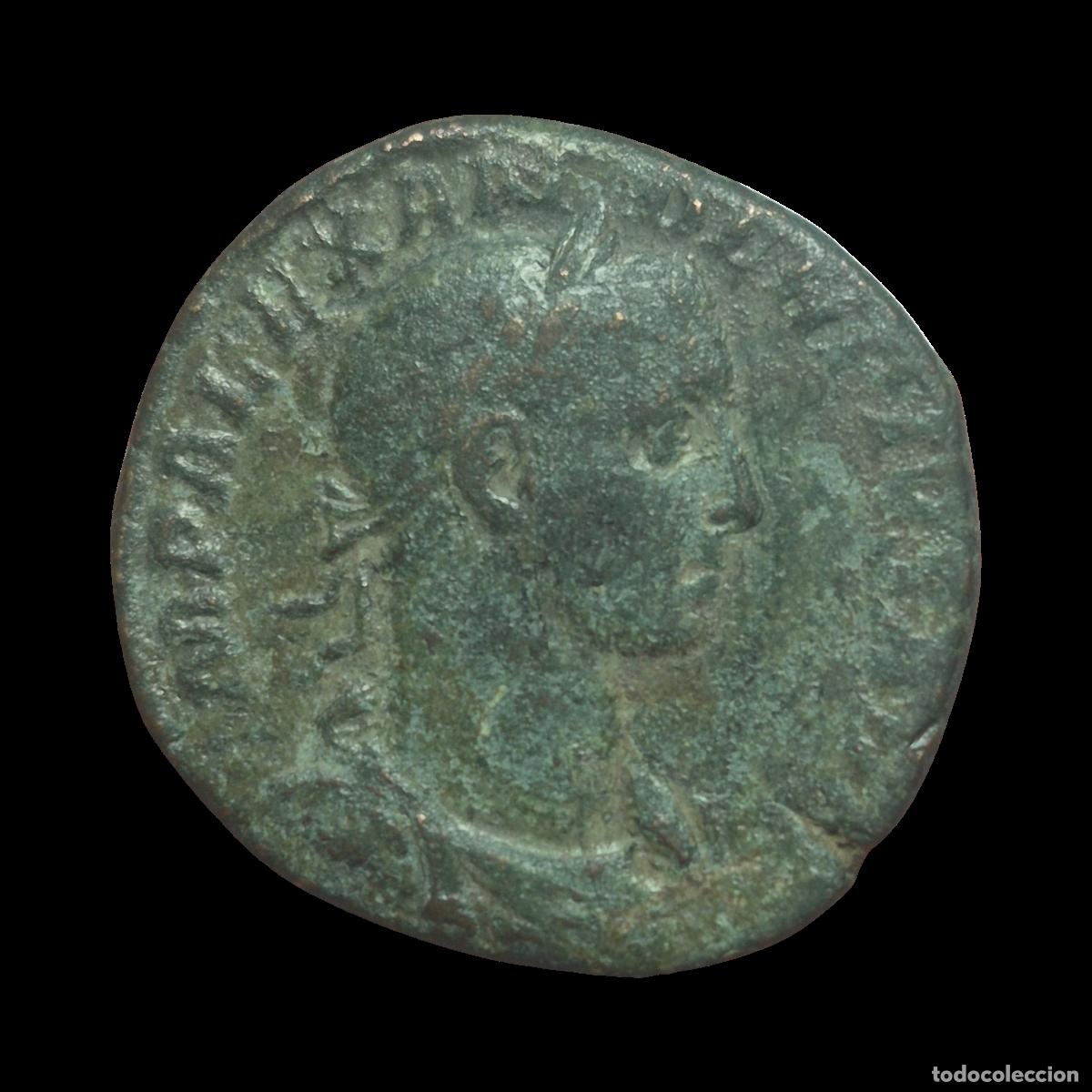 Monedas Imperio romano: NT/ SESTERCIO ALEJANDRO SEVERO REV. MARTE ESTANTE (A967) - Foto 1