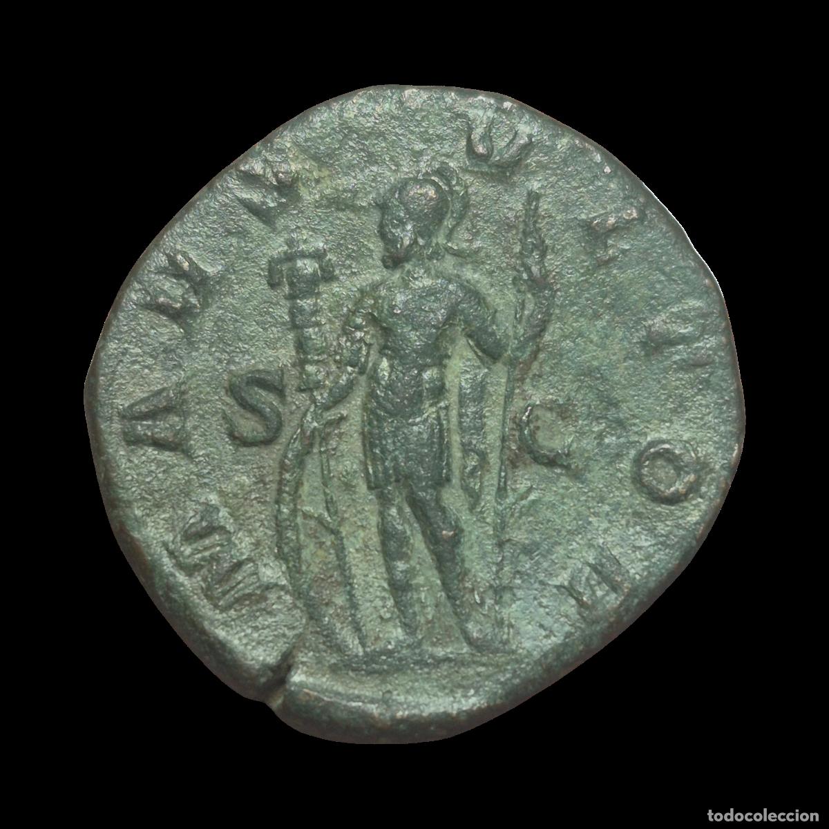 Monedas Imperio romano: NT/ SESTERCIO ALEJANDRO SEVERO REV. MARTE ESTANTE (A967) - Foto 2