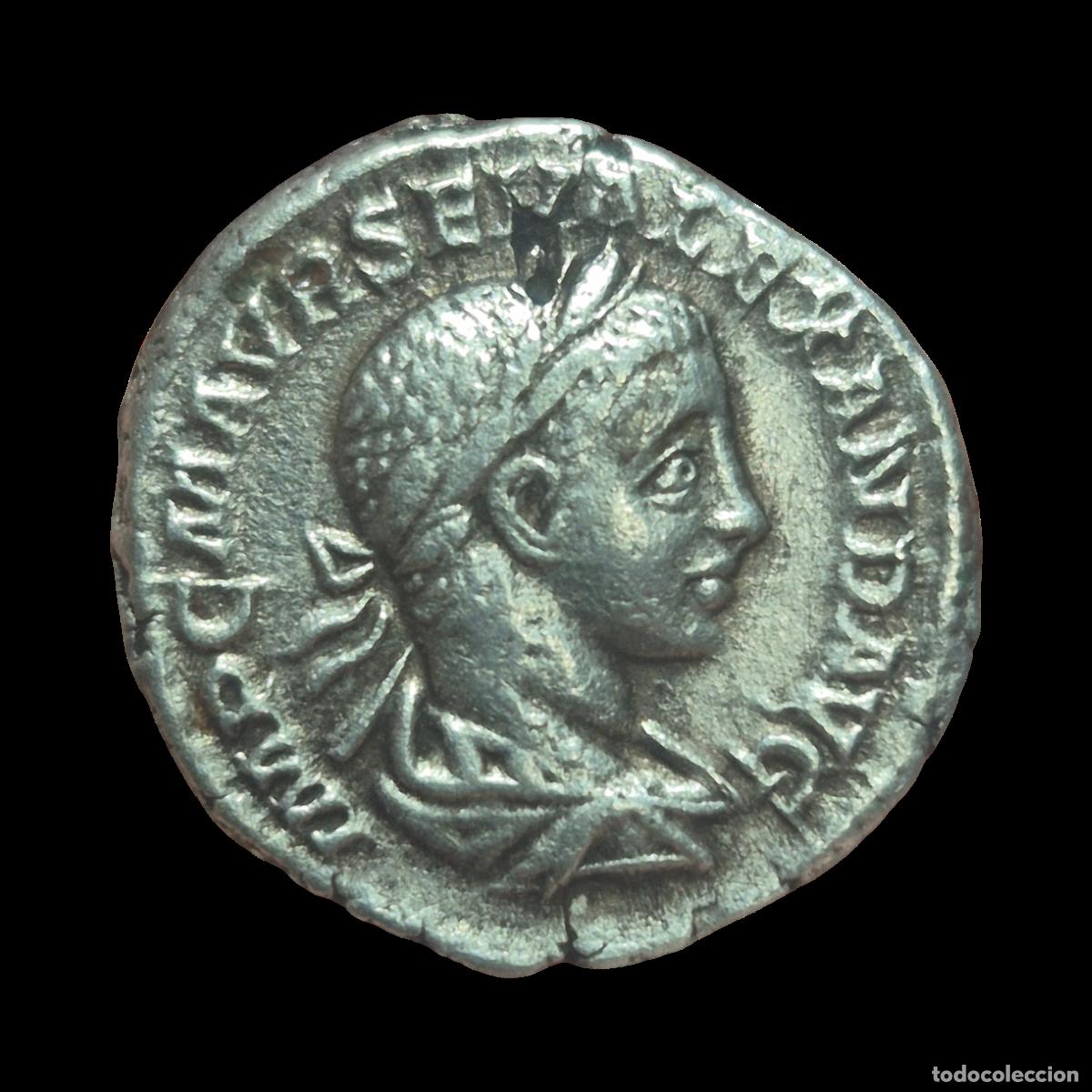 Monedas Imperio Romano: NT/ DENARIO ALEJANDRO SEVERO REV. MARTE ESTANTE (A968)